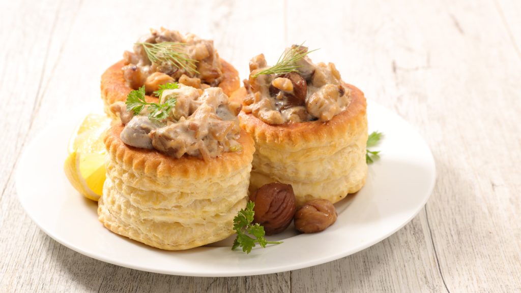 Vol au vent alla crema di acciughe