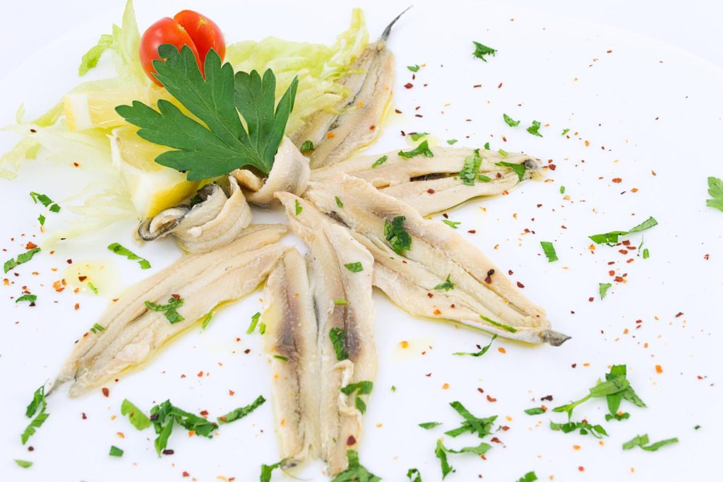 Alici marinate all'arancia