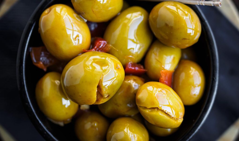 Olive schiacciate