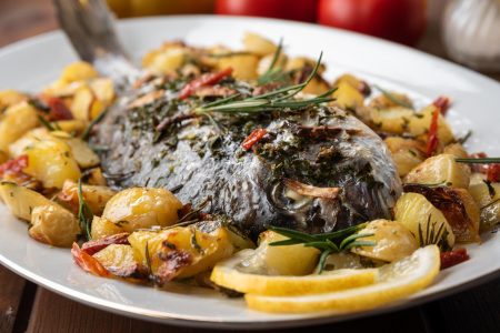 Orata al forno con patate