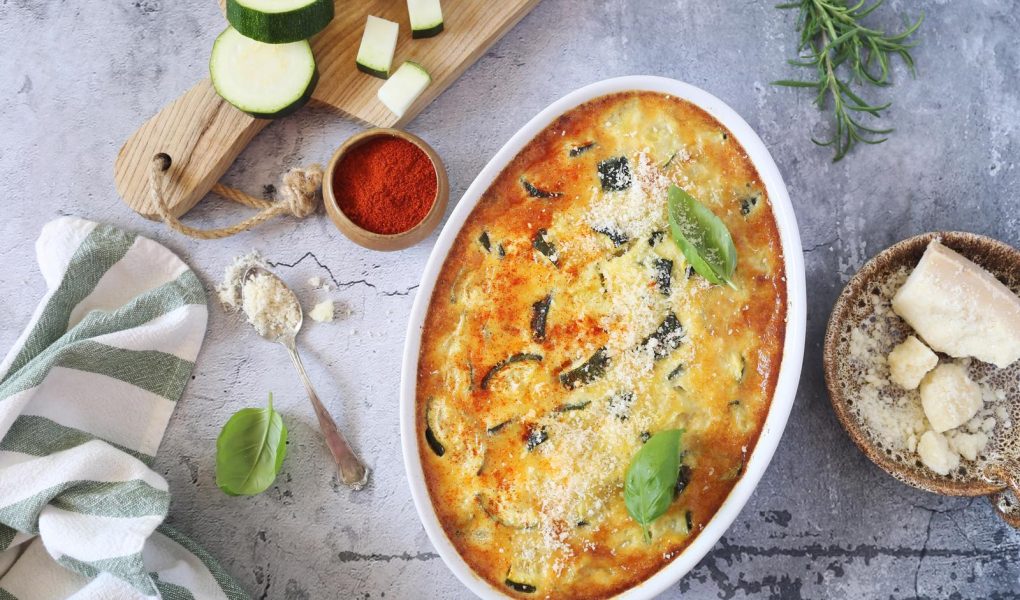 Parmigiana di zucchine bianca
