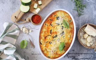 Parmigiana di zucchine bianca