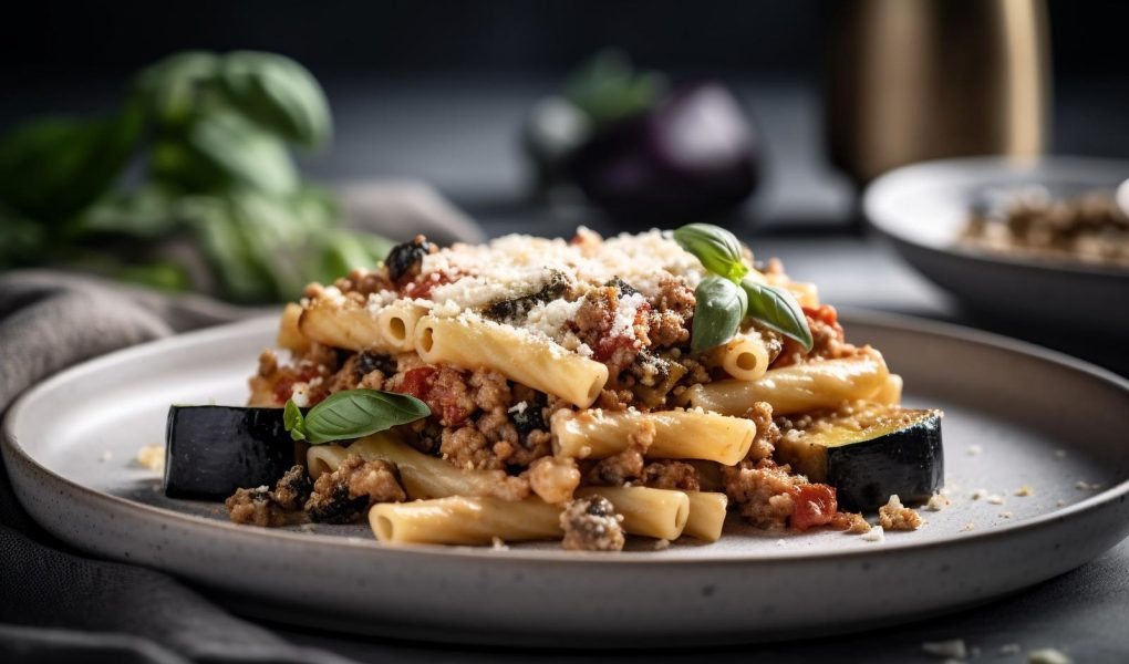 Pasta al forno con melanzane