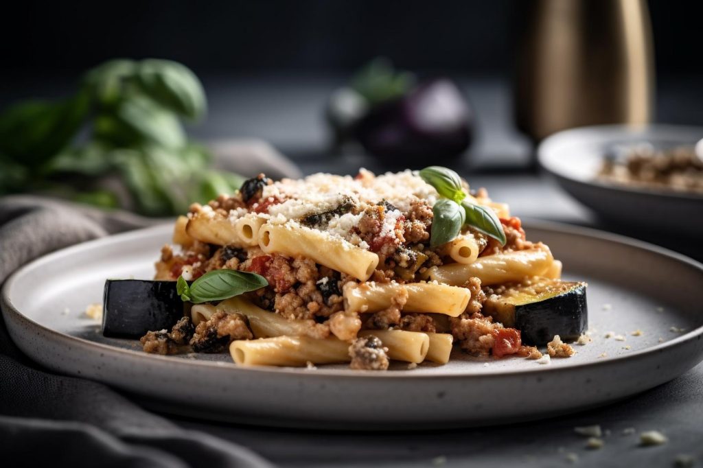 Pasta al forno con melanzane