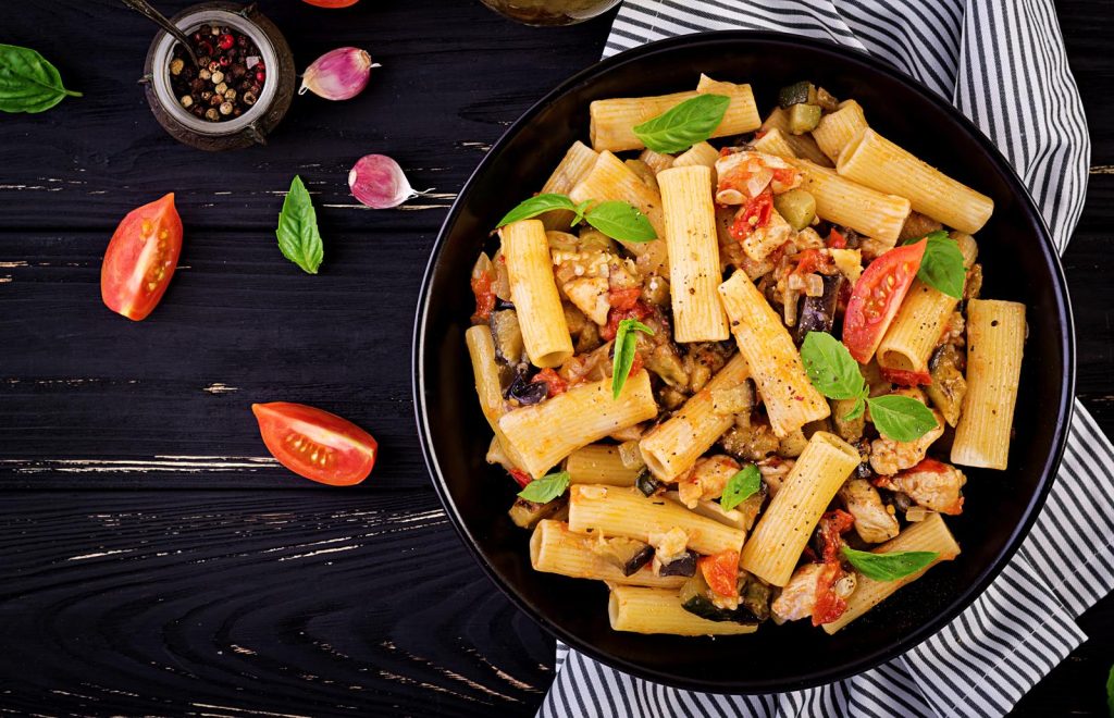 Pasta con le melanzane