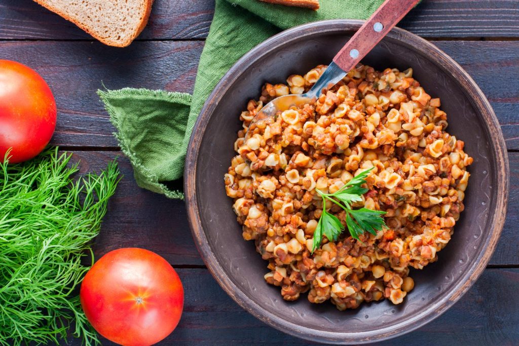 Pasta con lenticchie