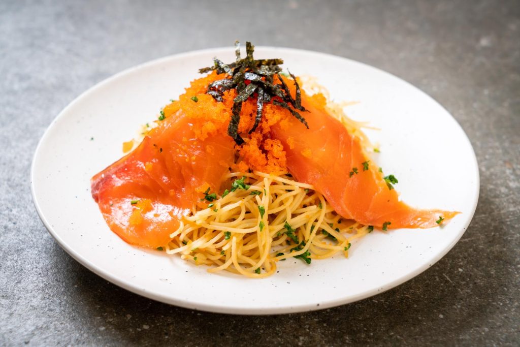 Pasta salmone e zucchine