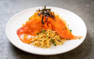 Pasta salmone e zucchine