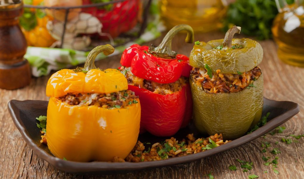 Peperoni ripieni di carne
