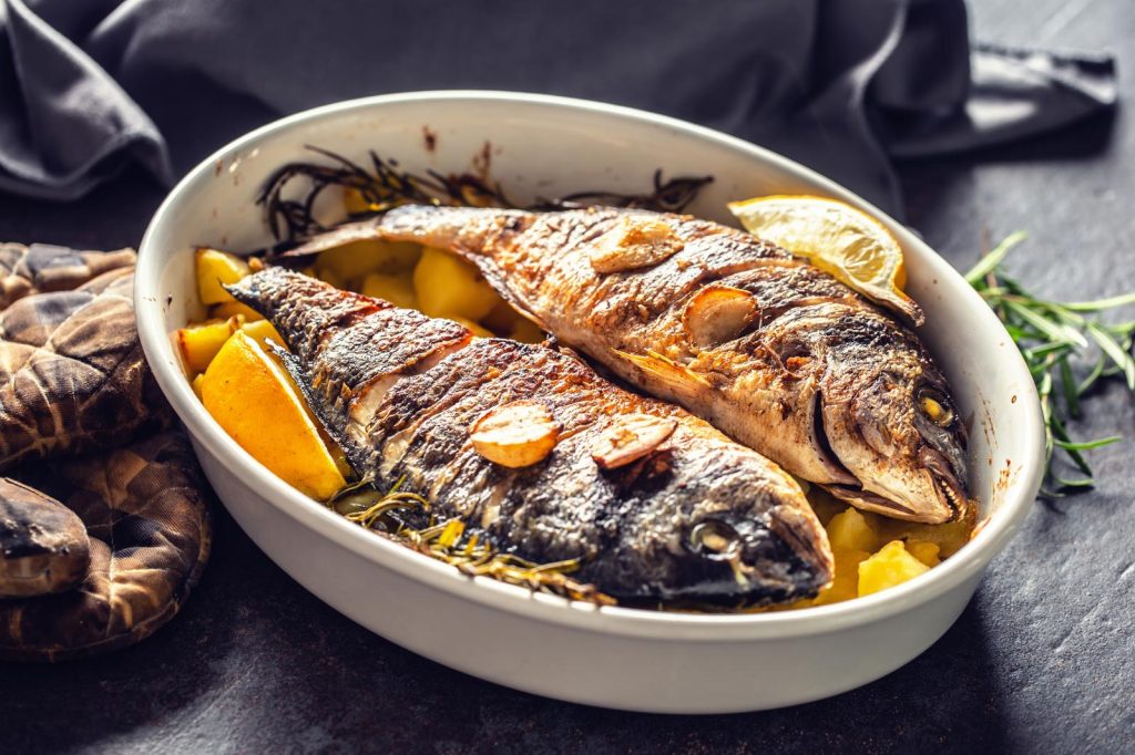 Ricciola al forno