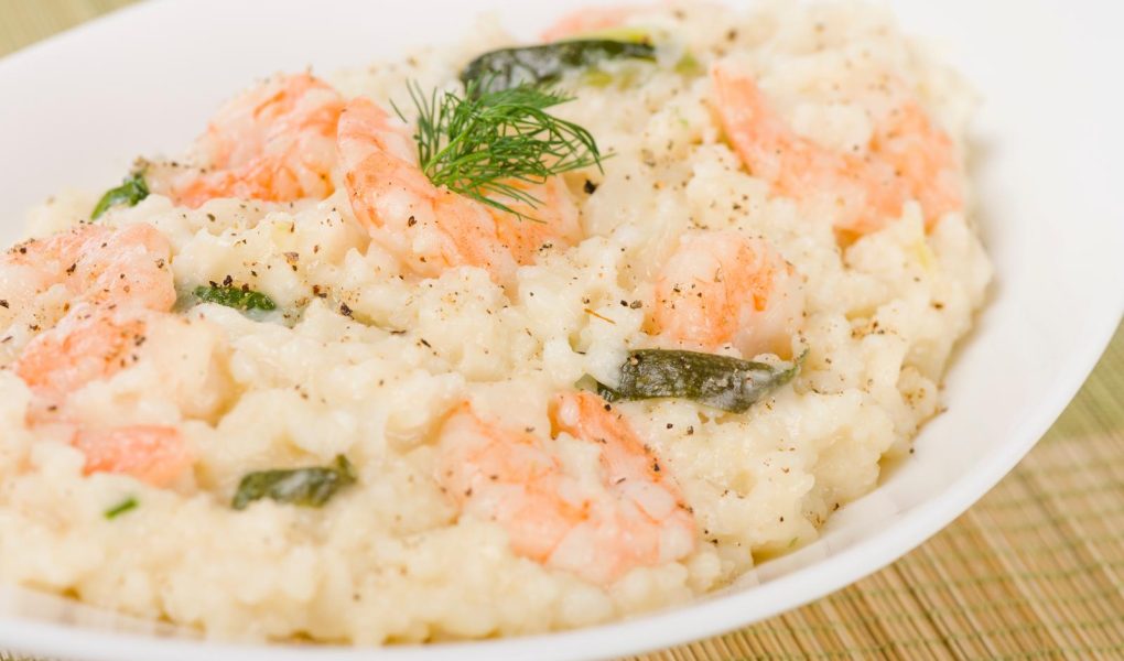 Risotto alla crema di scampi