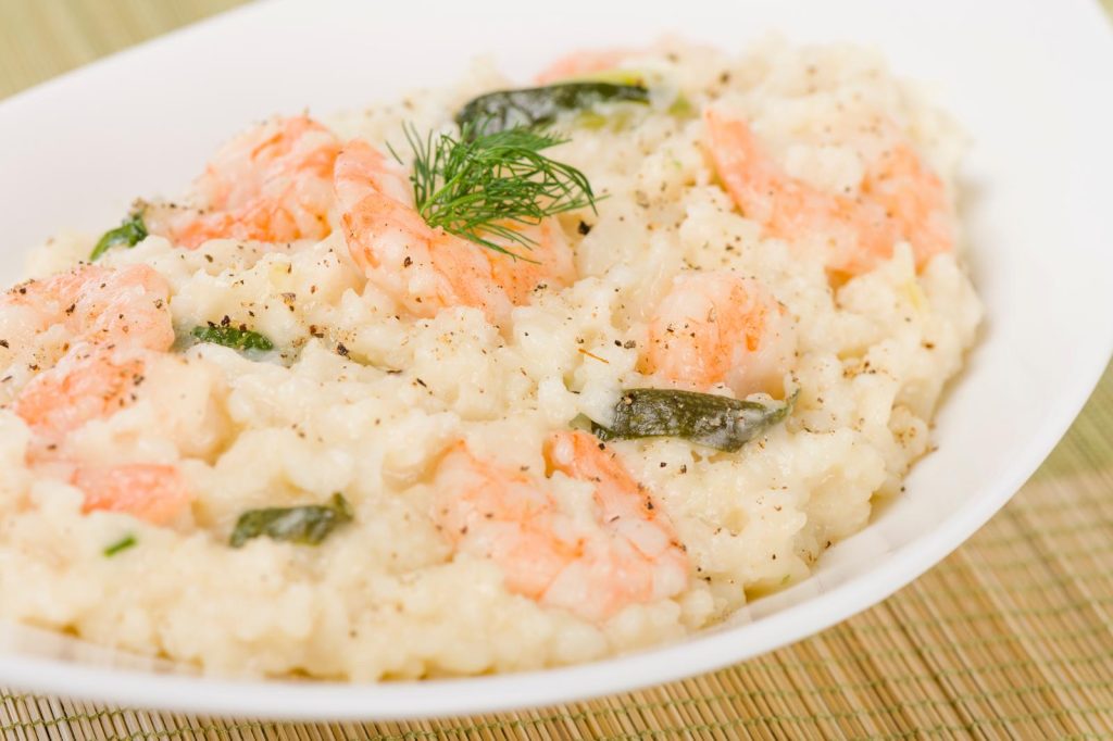 Risotto alla crema di scampi