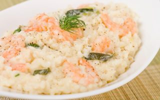 Risotto alla crema di scampi