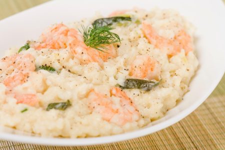 Risotto alla crema di scampi