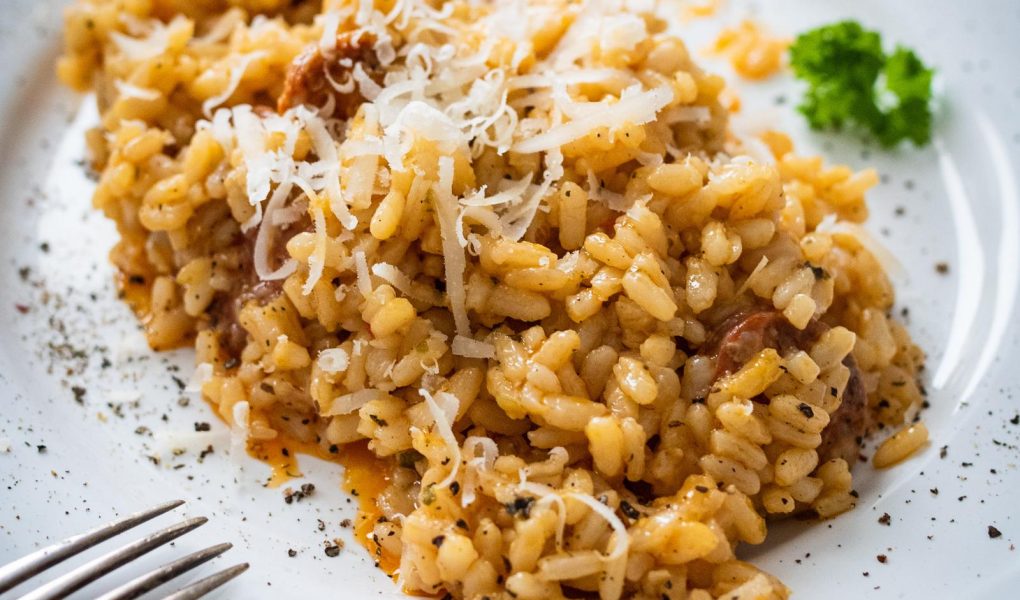 Risotto radicchio e salsiccia