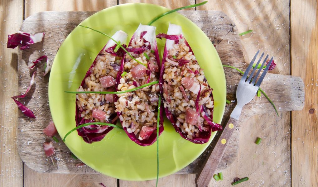 Risotto radicchio e speck