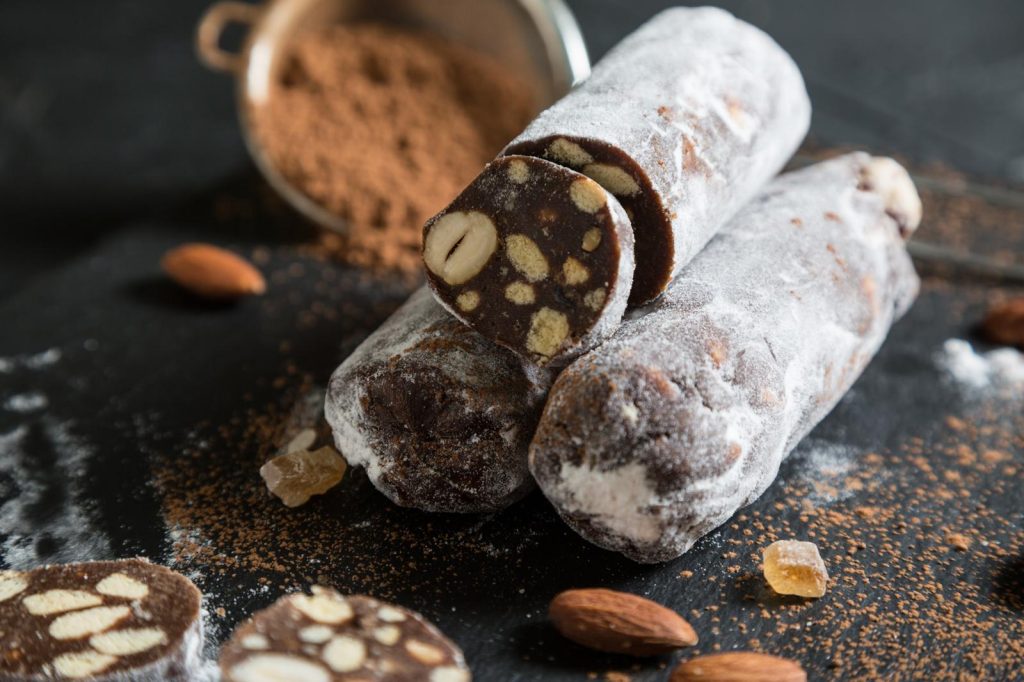 Salame di cioccolato senza uova