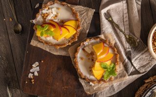 Torta di pesche