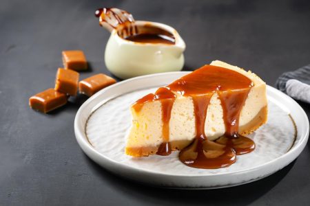 Cheesecake al caramello salato
