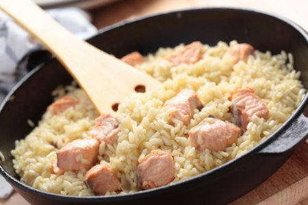 Risotto al salmone